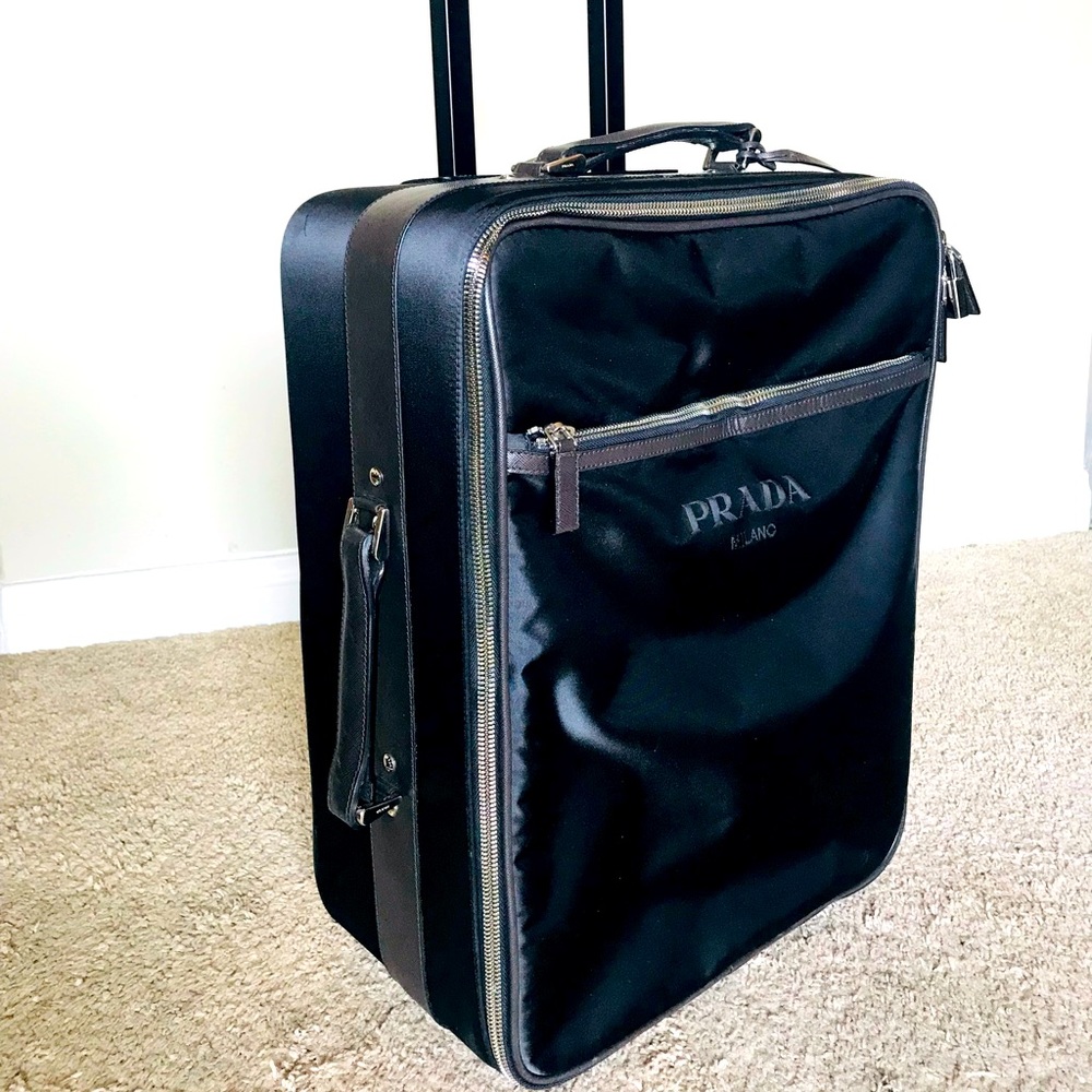 PRADA Travel Roller Luggage Nylon Bag